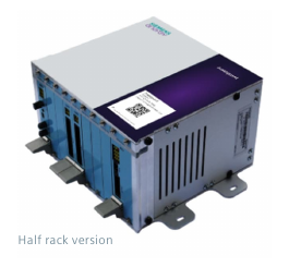 Assetguard HVC base unit, half rack version — the compact form factor for installation in each circuit breaker cabinet (page 2).