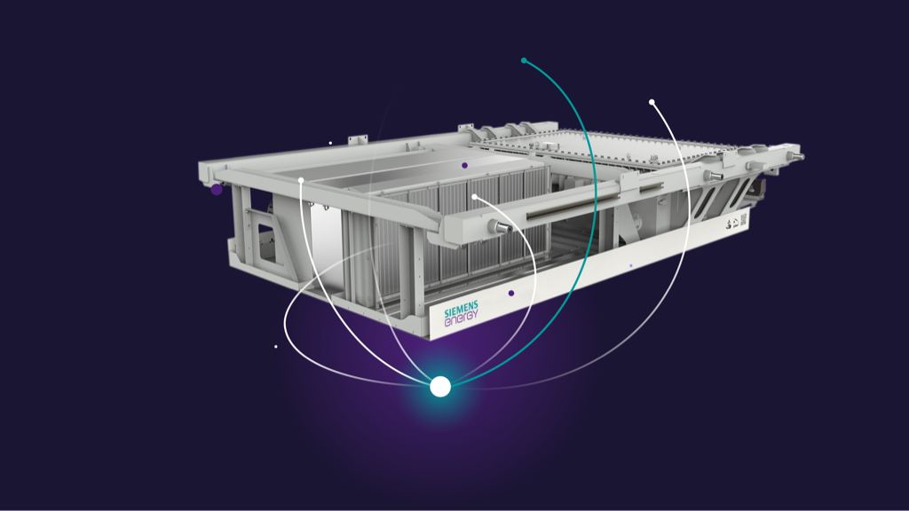 High-speed application traction transformer, full frame with integrated cooling unit